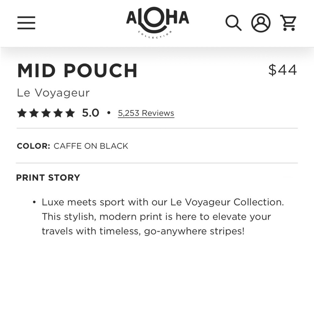 ALOHA Collection Mid Pouch - Picture 4 of 7